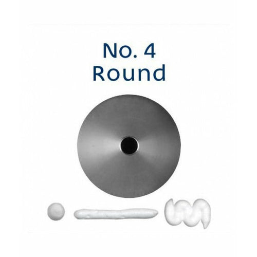 Piping Tip Stainless Steel Round Standard No. 4 Supplies Loyal   