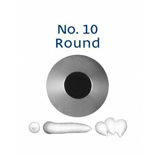Piping Tip Stainless Steel Round Standard No. 10 Supplies Loyal   