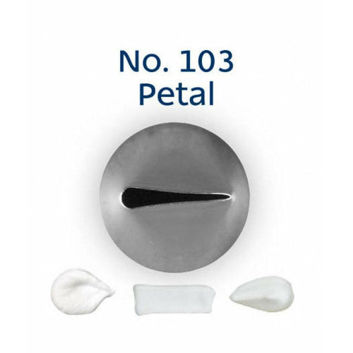 Piping Tip Stainless Steel Petal Standard No. 103 Supplies Loyal   