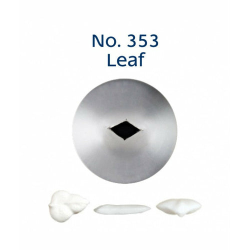 Piping Tip Stainless Steel Leaf Medium No. 353 Supplies Loyal   