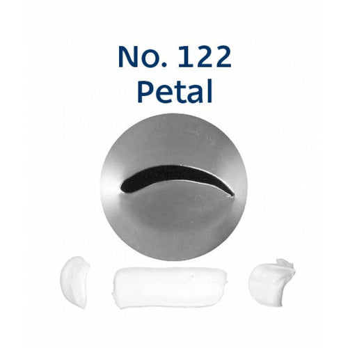 Piping Tip Stainless Steel Petal Medium No. 122 Supplies Loyal   