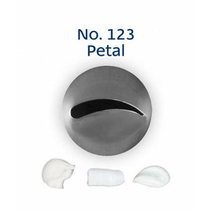 Piping Tip Stainless Steel Petal Medium No. 123 Supplies Loyal   