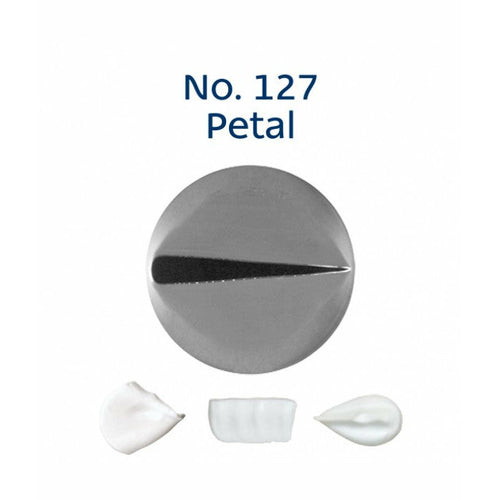 Piping Tip Stainless Steel Petal Medium No. 127 Supplies Loyal   