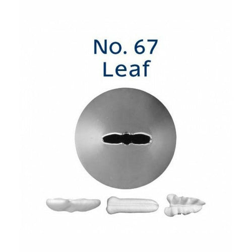 Piping Tip Stainless Steel Leaf Standard No. 67 Supplies Loyal   