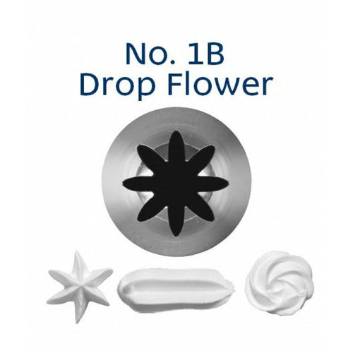 Piping Tip Stainless Steel Drop Flower Medium/Large No. 1B Supplies Loyal   