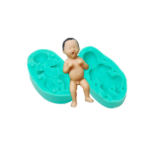 Silicone Mould - Baby Sleeping 3 Supplies Bake Group   
