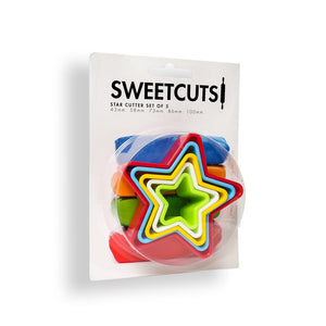 Cookie Cutter - Set of 5 Stars Supplies Sweetcuts   