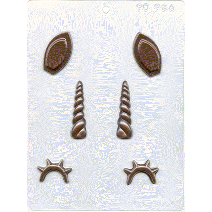 Chocolate Mould (Plastic) - Unicorn Assortment Set Supplies Bake Group   