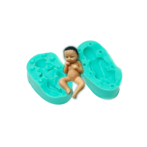 Silicone Mould - Baby Sleeping 8 Supplies Bake Group   