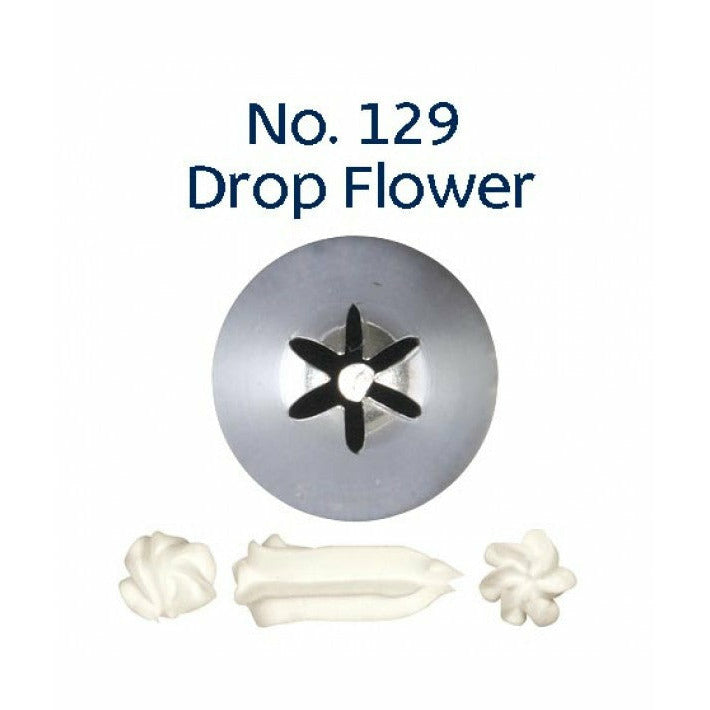 Piping Tip Stainless Steel Drop Flower Standard No. 129 Supplies Loyal   