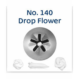 Piping Tip Stainless Steel Drop Flower Standard No. 140 Supplies Loyal   