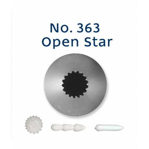 Piping Tip Stainless Steel Open Star Standard No. 363 Supplies Loyal   