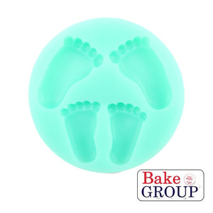 Silicone Mould - Baby Feet Supplies Bake Group   