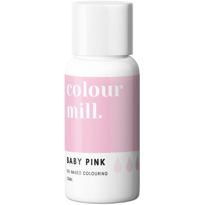 Oil Based Colouring 20ml Baby Pink Edibles Colour Mill.   
