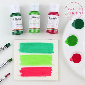 Edible Art Paint Dark Melon Green Supplies Sweet Sticks   