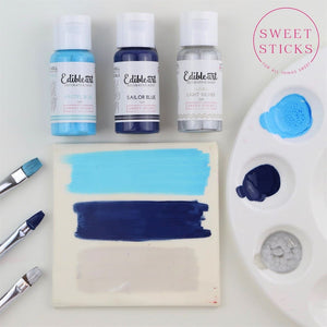 Edible Art Paint Pastel Blue Supplies Sweet Sticks   