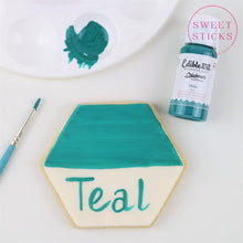 Load image into Gallery viewer, Edible Art Paint Teal Supplies Sweet Sticks   