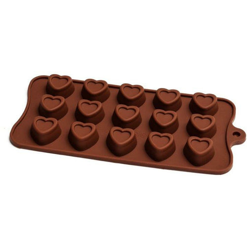 Chocolate Mould (Silicone) - Embossed Heart Supplies Bake Group   