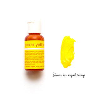 Liqua-Gel Lemon Yellow 20ml Edibles Chefmaster   
