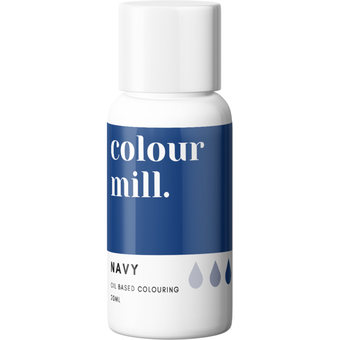 Oil Based Colouring 20ml Navy Edibles Colour Mill.   