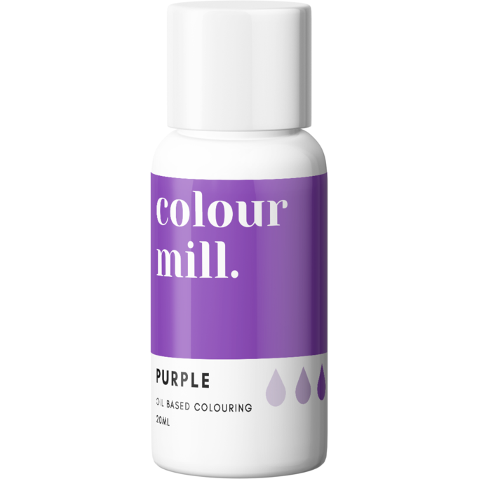 Oil Based Colouring 20ml Purple Edibles Colour Mill.   