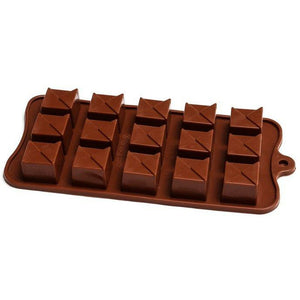 Chocolate Mould (Silicone) - Triangle Topped Supplies Bake Group   