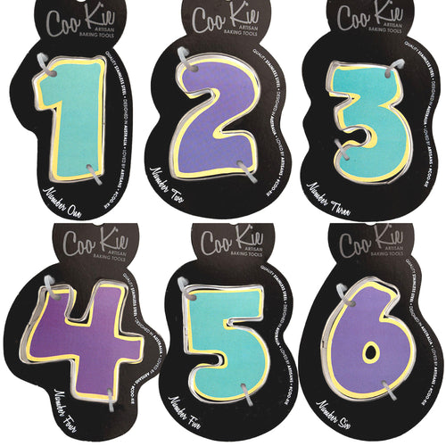 Cookie Cutter Numbers Cartoon Style 0-9 Supplies Coo Kie   