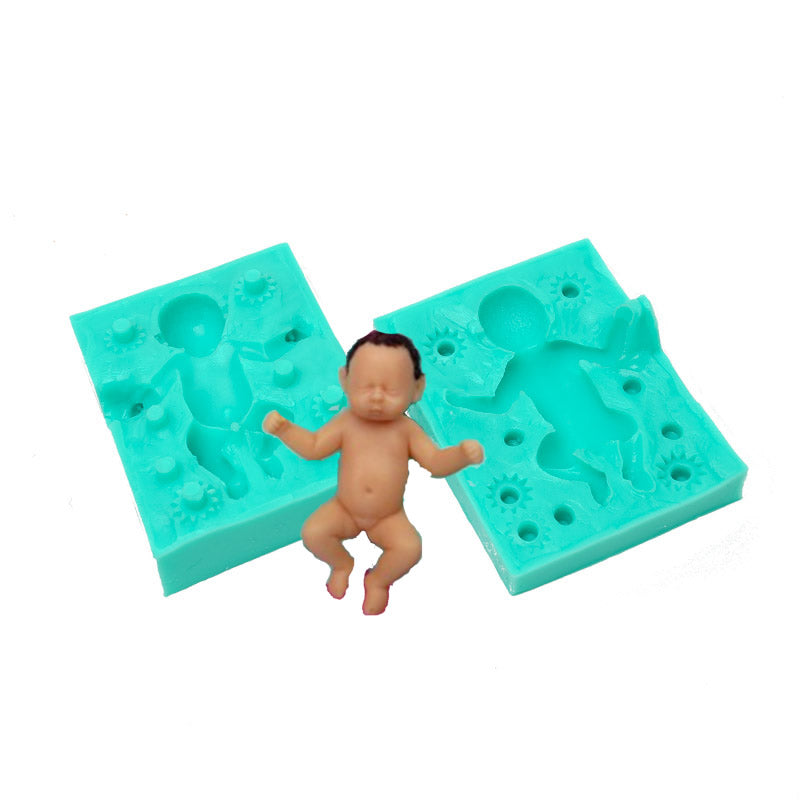 Silicone Mould - Baby Sleeping Large Supplies Bake Group   