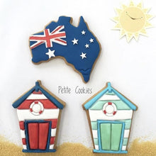 Load image into Gallery viewer, Cookie Cutter &amp; Embosser Stamp - Australian Map REVERSIBLE - 2 DESIGNS! With Tasmania And Flag/States Supplies Cookie Cutter Store   