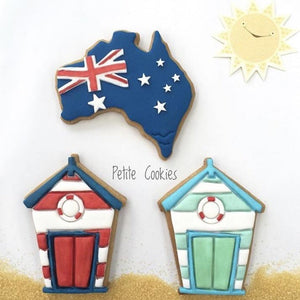 Cookie Cutter & Embosser Stamp - Australian Map REVERSIBLE - 2 DESIGNS! With Tasmania And Flag/States Supplies Cookie Cutter Store   