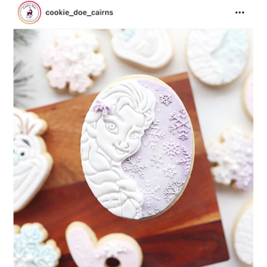 Cookie Cutter & Embosser Stamp - (Frozen) Elsa Supplies Cookie Cutter Store   