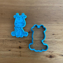 Load image into Gallery viewer, Cookie Cutter &amp; Embosser Stamp - Giraffe Sitting Style #1 Supplies Cookie Cutter Store   