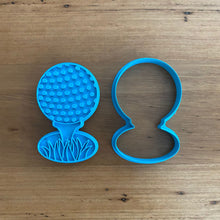 Load image into Gallery viewer, Cookie Cutter &amp; Embosser Stamp - Golf Ball On Tee Supplies Cookie Cutter Store   
