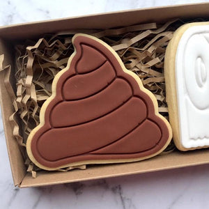Cookie Cutter & Embosser Stamp - Poo Emoji Supplies Cookie Cutter Store   