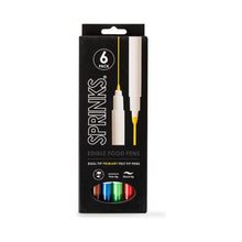 Load image into Gallery viewer, Edible Food Pen Set - Primary Pack of 6  SPRINKS   