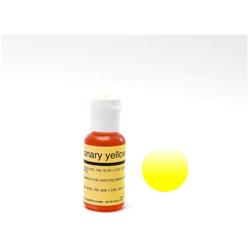 Airbrush Colour Canary Yellow .64oz Supplies Chefmaster   
