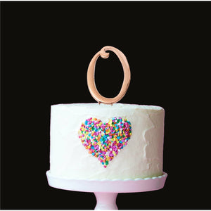 "0-9" Rose Gold Cake Toppers Cake Toppers Sugar Crafty 0  