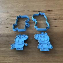 Load image into Gallery viewer, Cookie Cutter &amp; Embosser Stamp - (Peppa Pig) Edmond Elephant Supplies Cookie Cutter Store   