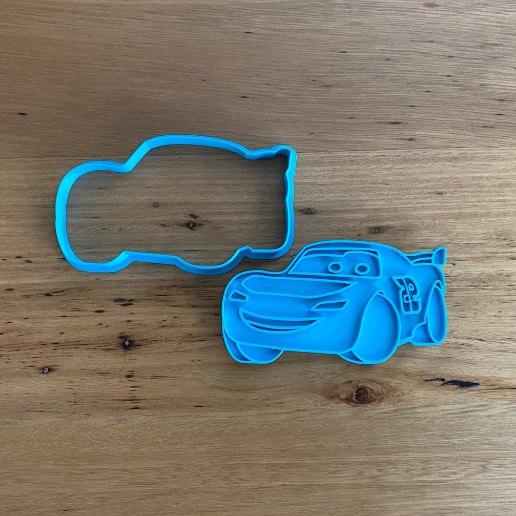 Cookie Cutter & Embosser Stamp - Cars Character 2 Angle View Supplies Cookie Cutter Store   
