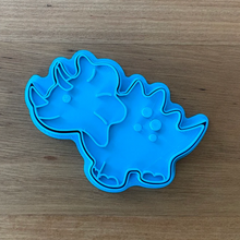 Load image into Gallery viewer, Cookie Cutter &amp; Embosser Stamp - Dinosaur Stegosaurus Style #1 Supplies Cookie Cutter Store   