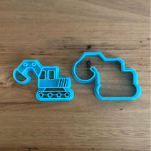 Load image into Gallery viewer, Cookie Cutter &amp; Embosser Stamp - Vehicle Digger Supplies Cookie Cutter Store   
