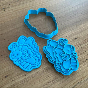 Cookie Cutter & Embosser Stamp - Butterfly Style #4 Supplies Cookie Cutter Store   