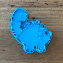 Load image into Gallery viewer, Cookie Cutter &amp; Embosser Stamp - Dinosaur Diplodocus Style #2 Supplies Cookie Cutter Store   