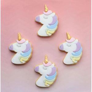 Cookie Cutter & Embosser Stamp - Unicorn Head Complete Set Supplies Cookie Cutter Store   