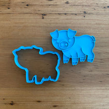 Load image into Gallery viewer, Cookie Cutter &amp; Embosser Stamp - Farmyard Pig Supplies Cookie Cutter Store   