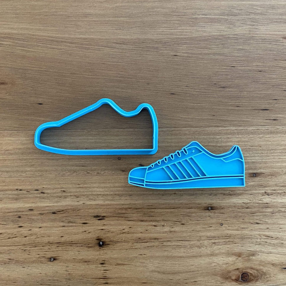 Cookie Cutter & Embosser Stamp - Shoe Running Training With Three Stripes Style #2 Supplies Cookie Cutter Store   