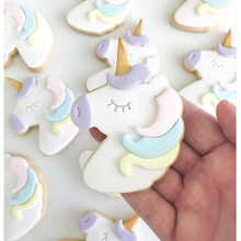 Load image into Gallery viewer, Cookie Cutter &amp; Embosser Stamp - Unicorn Head Complete Set Supplies Cookie Cutter Store   