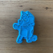 Load image into Gallery viewer, Cookie Cutter &amp; Embosser Stamp - Dog Blue Heeler Dad Supplies Cookie Cutter Store   