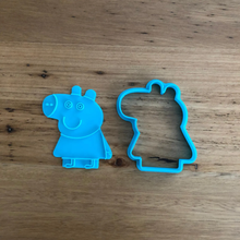 Load image into Gallery viewer, Cookie Cutter &amp; Embosser Stamp - (Peppa Pig) Peppa Supplies Cookie Cutter Store   