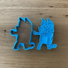 Load image into Gallery viewer, Cookie Cutter &amp; Embosser Stamp - Dog Blue Heeler Dad Supplies Cookie Cutter Store   